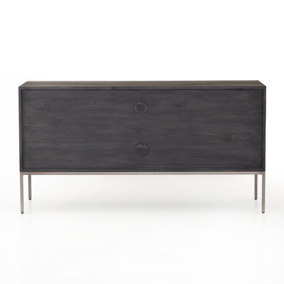 Trey Modular Filing Credenza - Black Wash Poplar