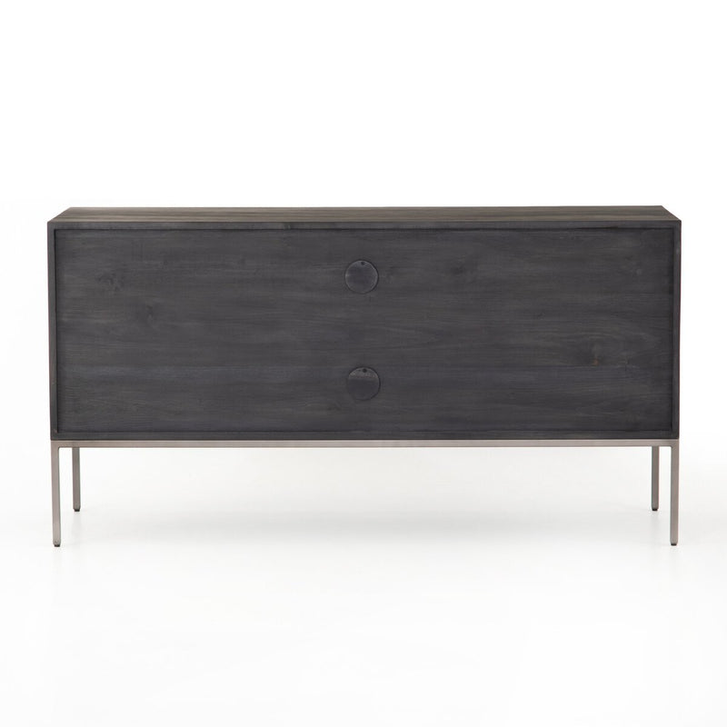 Trey Modular Filing Credenza - Black Wash Poplar