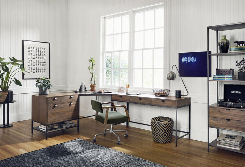Trey Modular Corner Desk - Auburn Poplar
