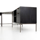 Trey Filing Credenza Desk System - Black Wash Poplar