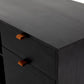 Trey Filing Credenza Desk System - Black Wash Poplar