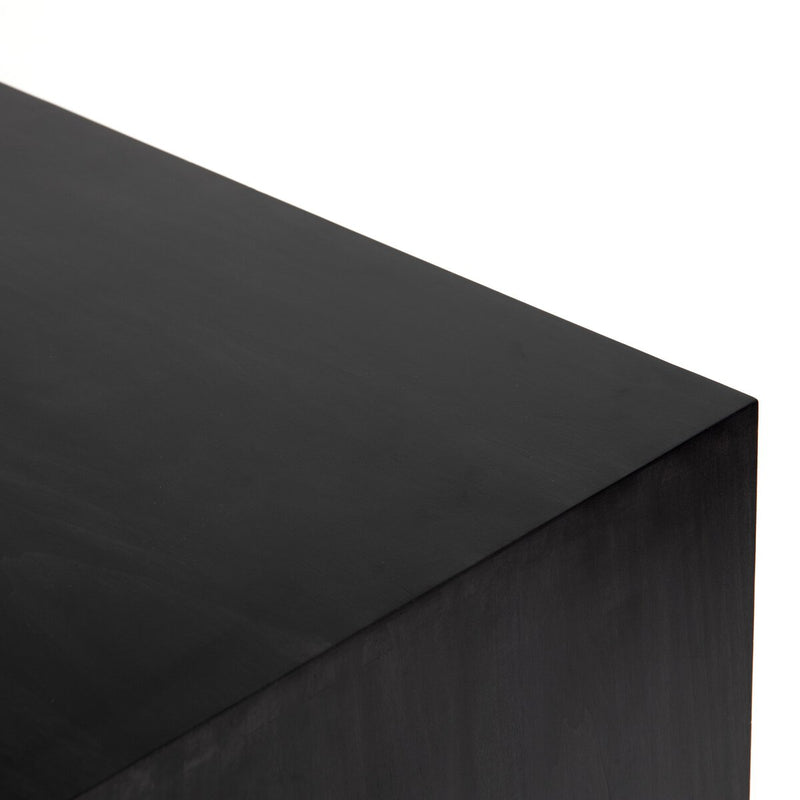 Trey Filing Credenza Desk System - Black Wash Poplar