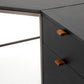 Trey Filing Credenza Desk System - Black Wash Poplar