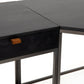 Trey Filing Credenza Desk System - Black Wash Poplar