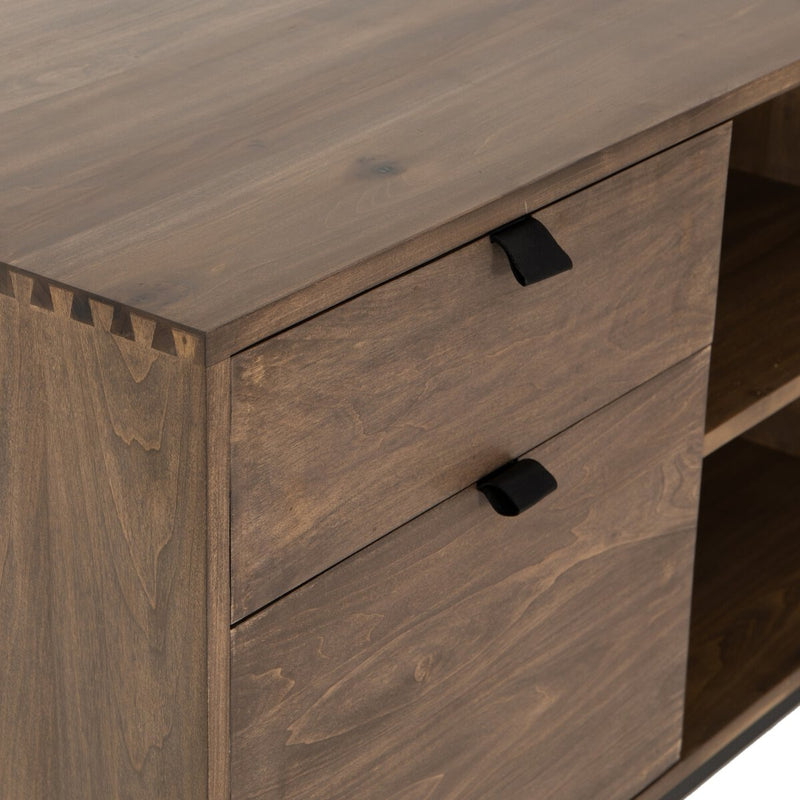 Trey Filing Credenza Desk System - Auburn Poplar