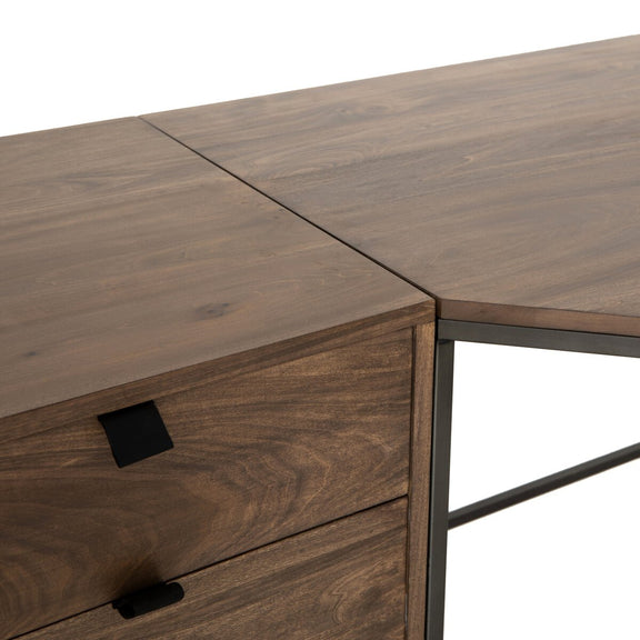Trey Filing Credenza Desk System - Auburn Poplar