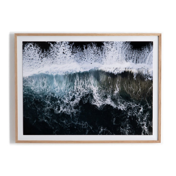 Wave Break 1 by Michael Schauer - White Oak