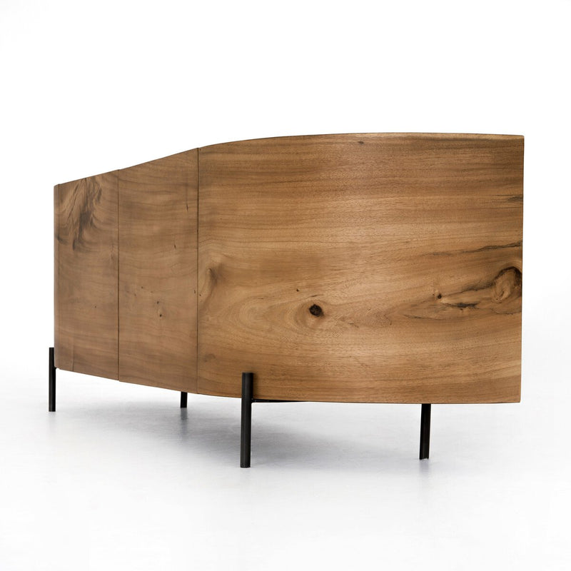 Lunas Media Console - Gold Guanacaste