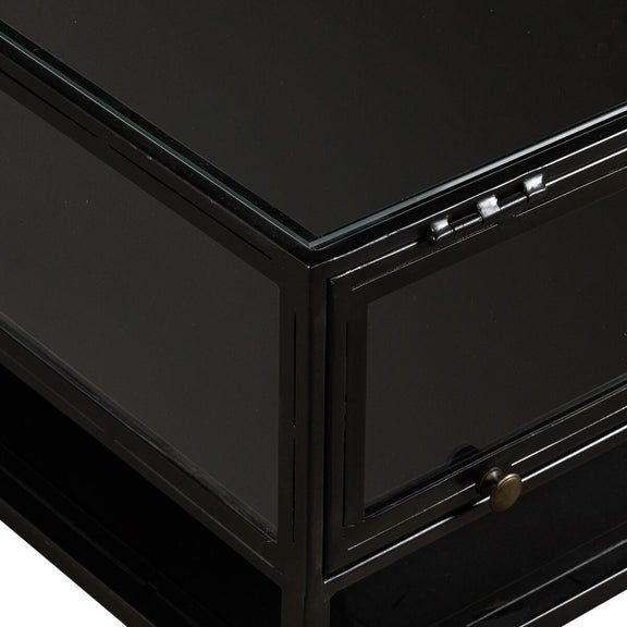 Shadow Box Coffee Table - Tempered Glass