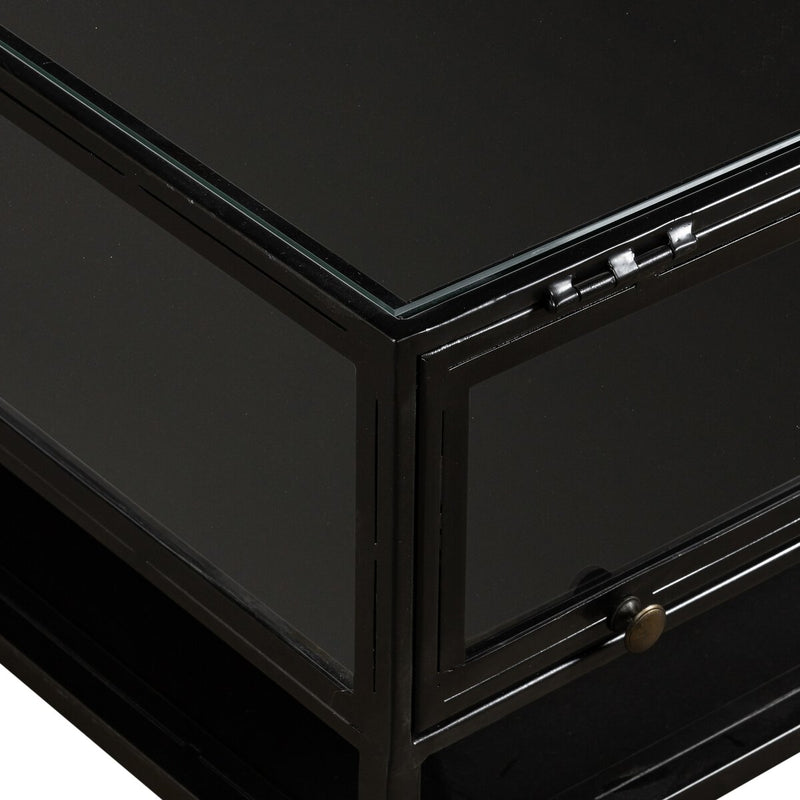 Shadow Box Coffee Table - Tempered Glass