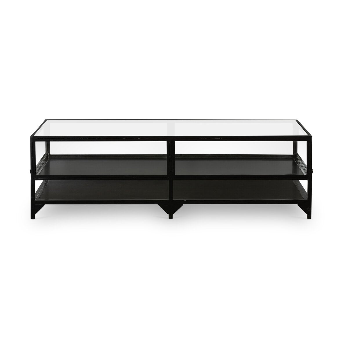 Shadow Box Coffee Table - Tempered Glass