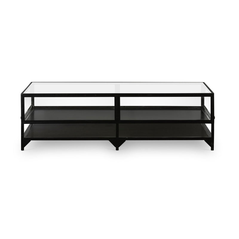 Shadow Box Coffee Table - Tempered Glass