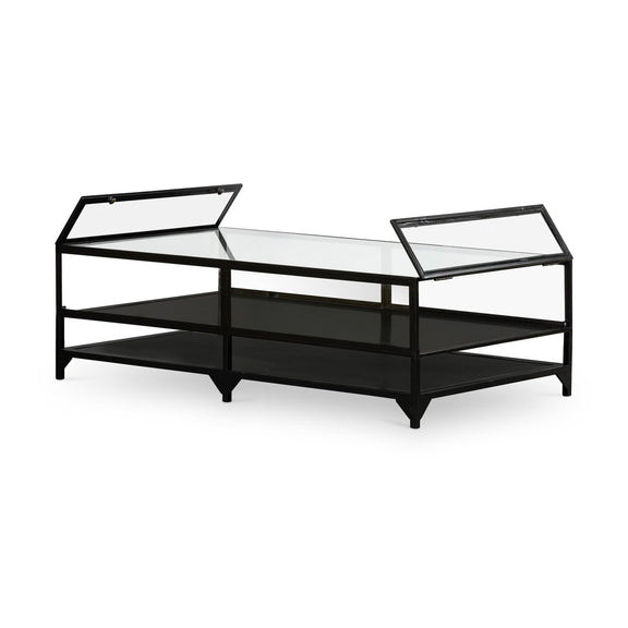 Shadow Box Coffee Table - Tempered Glass