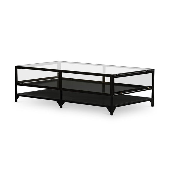 Shadow Box Coffee Table - Tempered Glass