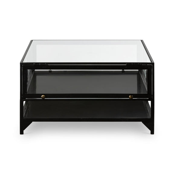 Shadow Box Coffee Table - Tempered Glass