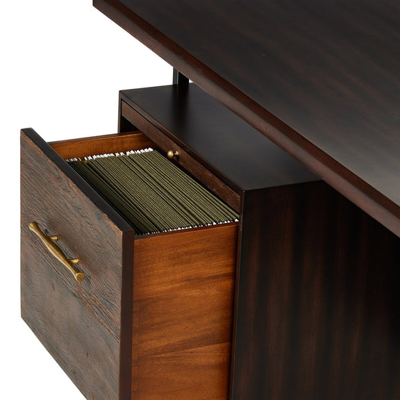 Lauren Desk - Warm Brown Acacia