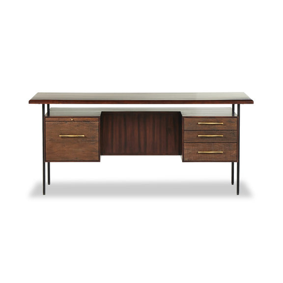 Lauren Desk - Warm Brown Acacia