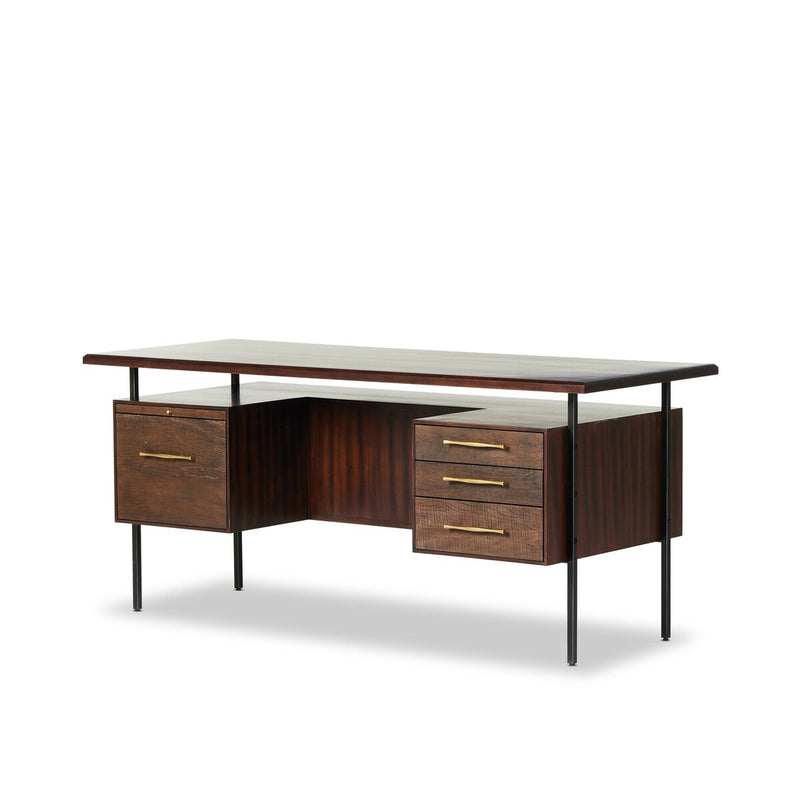 Lauren Desk - Warm Brown Acacia