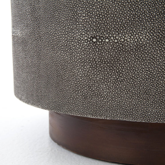 Crosby Side Table - Charcoal Shagreen