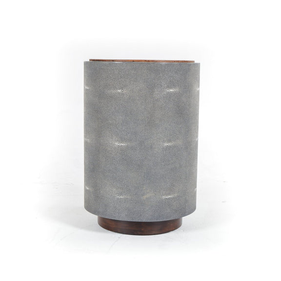 Crosby Side Table - Charcoal Shagreen