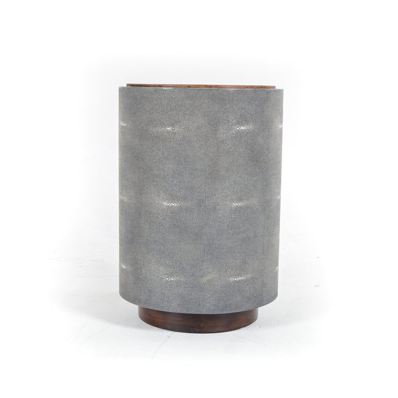 Crosby Side Table - Charcoal Shagreen