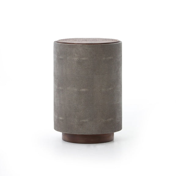 Crosby Side Table - Charcoal Shagreen
