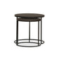 Lavastone Nesting Tables - Black Lavastone