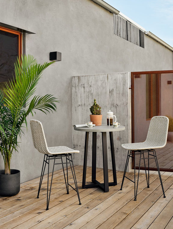 Cyrus Outdoor Bar + Counter Table - Grey
