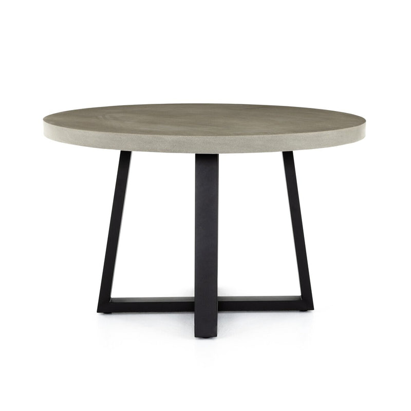 Cyrus Outdoor Round Dining Table - Grey