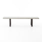 Cyrus Dining Bench - Light Grey