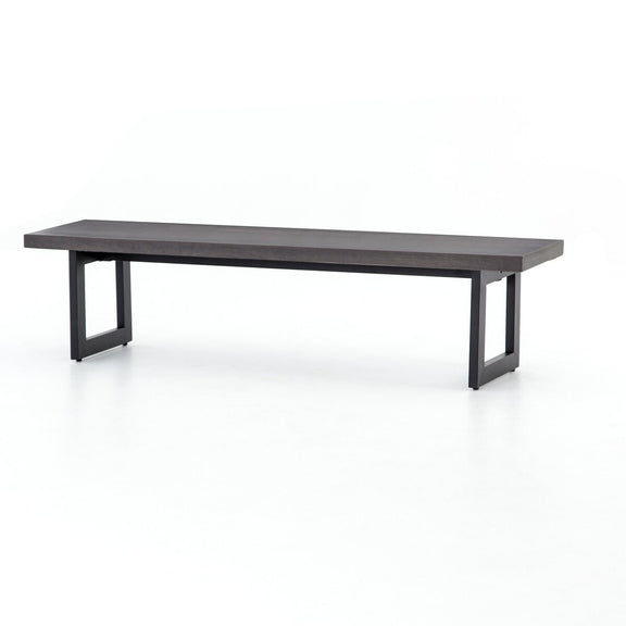 Judith Outdoor Dining Bench - Black