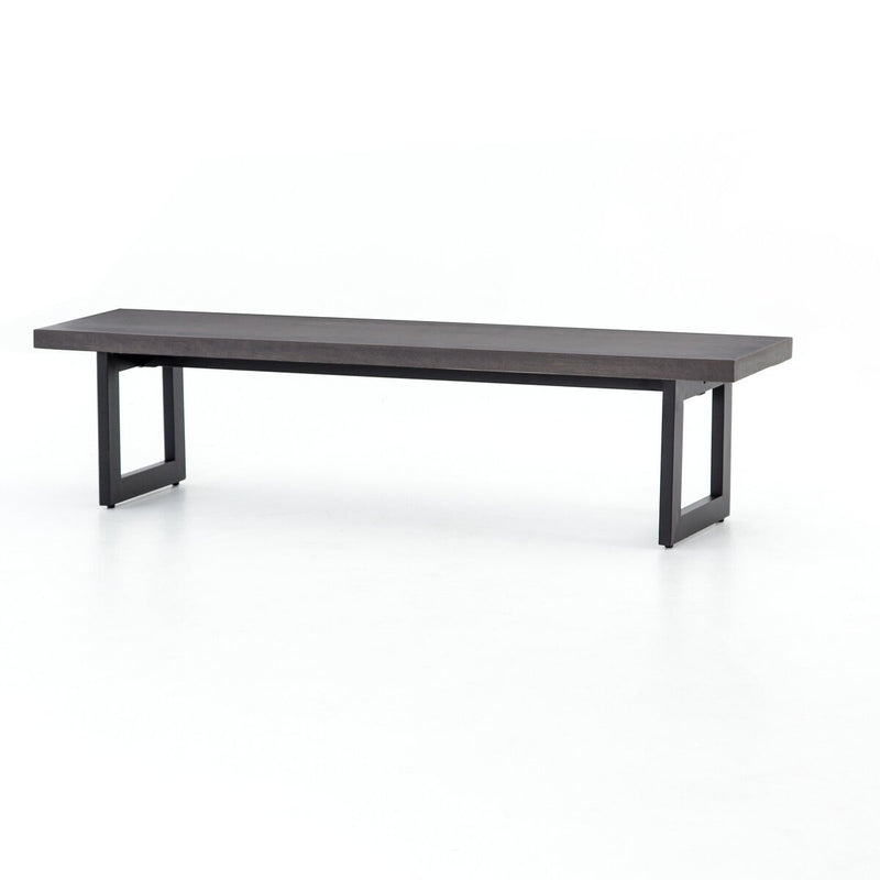 Judith Outdoor Dining Bench - Black