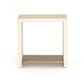 Hugo End Table - Parchment White