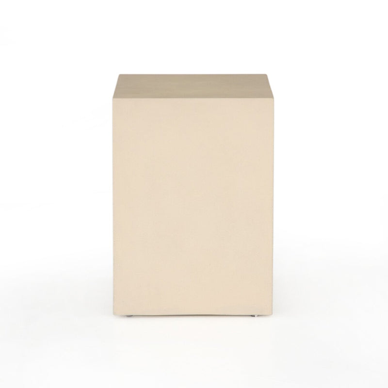 Hugo End Table - Parchment White