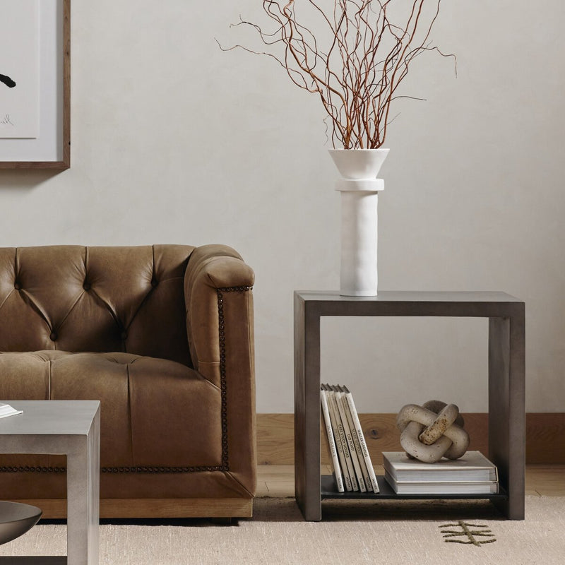 Hugo End Table - Dark Grey
