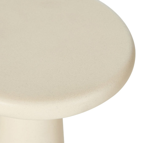 Ravine Concrete Accent Tables, Set Of 2 - Parchment White