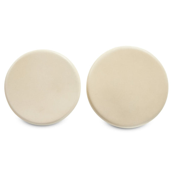 Ravine Concrete Accent Tables, Set Of 2 - Parchment White