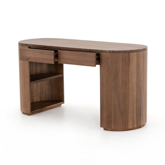 Pilar Desk - Caramel Brown Veneer