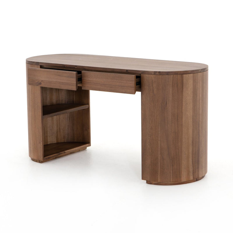 Pilar Desk - Caramel Brown Veneer