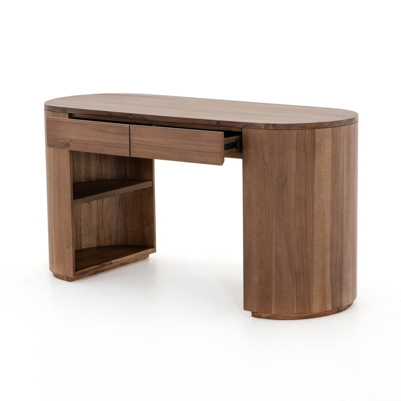 Pilar Desk - Caramel Brown Veneer