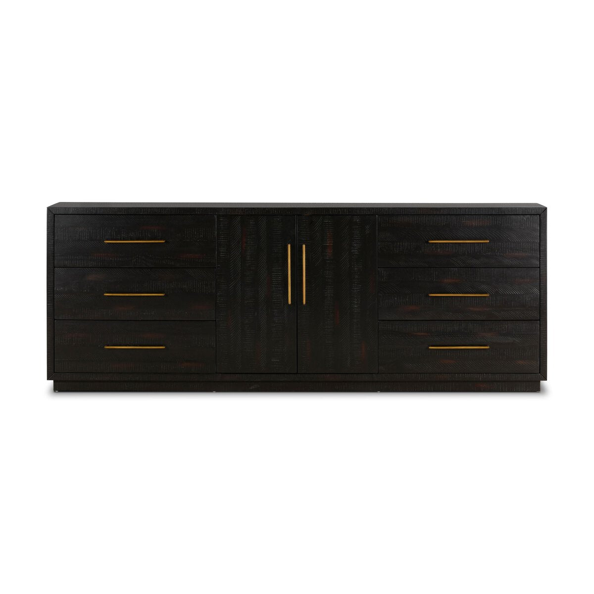Suki Large Media Console - Burnished Black
