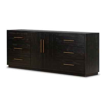 Suki Large Media Console - Burnished Black