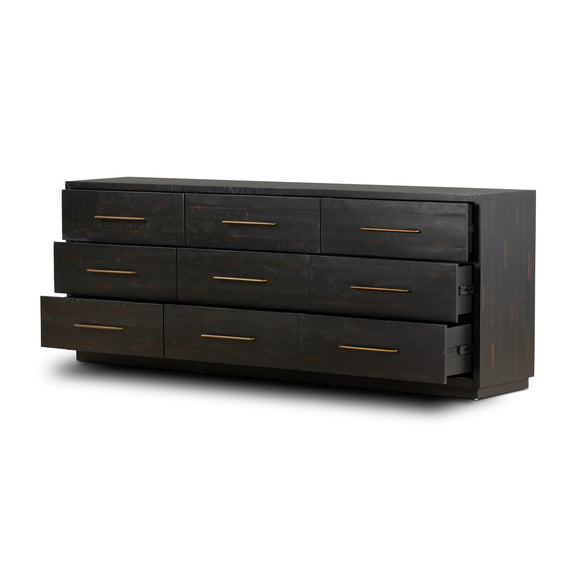 Suki 9 Drawer Dresser - Burnished Black