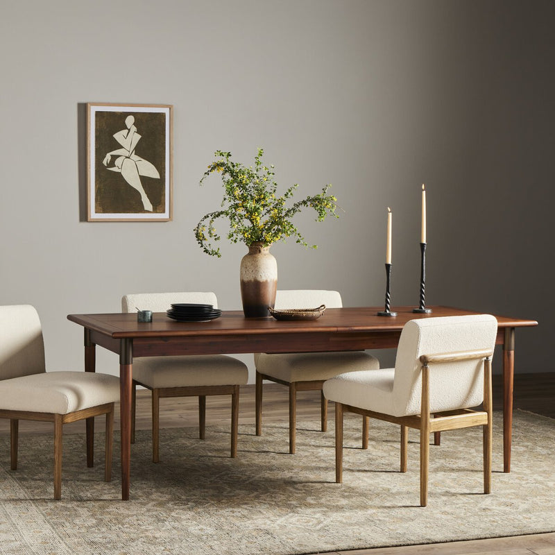 Harper Extension Dining Table - Toasted Walnut Solid