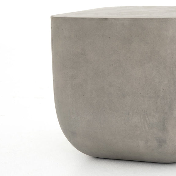 Ivan Square End Table - Grey Concrete