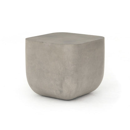 Ivan Square End Table - Grey Concrete