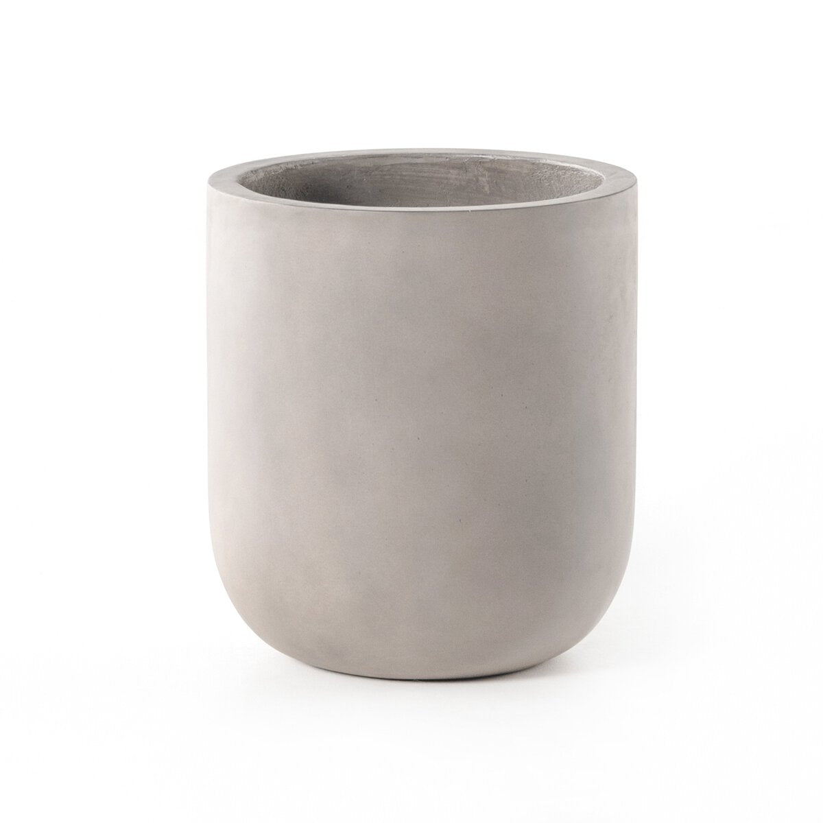 Ivan Round Planter - Grey Concrete