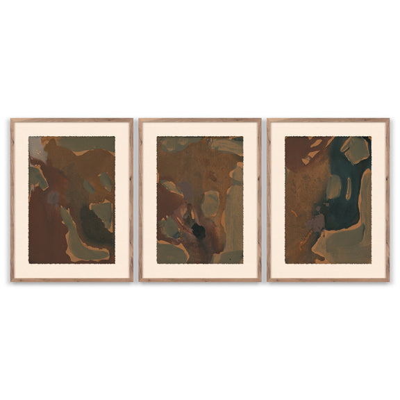 Worn Triptych by Brooke Noel Morgan — RoofTop 1.5 Rustic Walnut