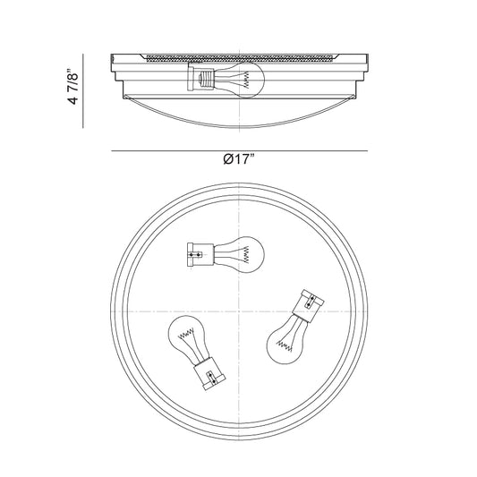 Fresh Colonial Flush Mount