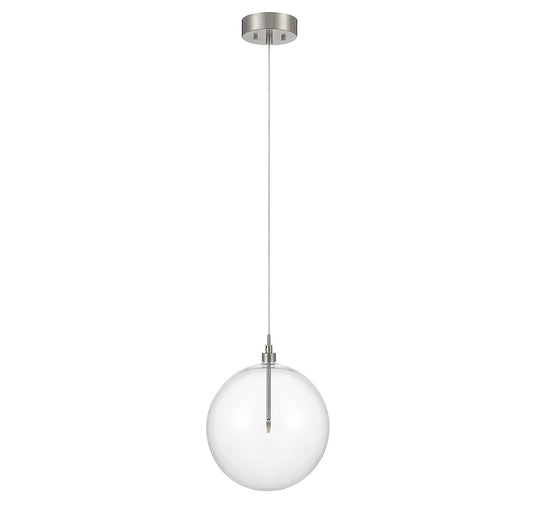 Meridian 1-Light Pendant in Brushed Nickel